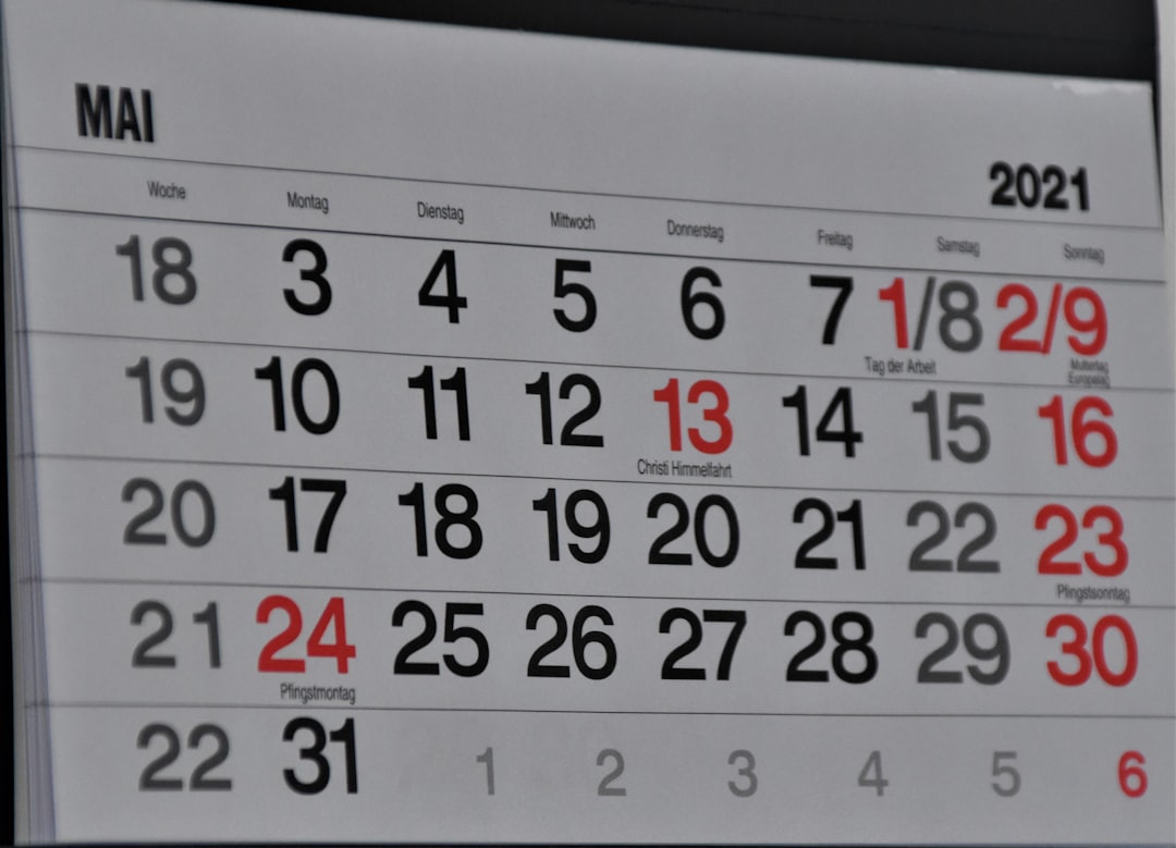 Liafi Studio Photo time blocking calendar
