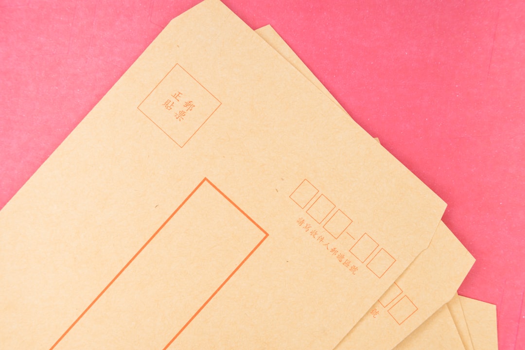 Liafi Studio Photo labeled savings envelopes